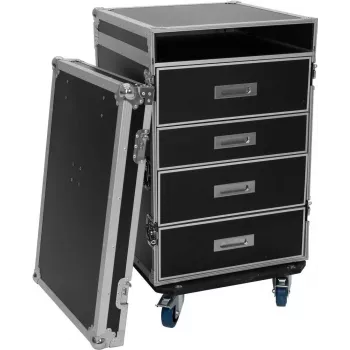 Drawer Case Roadinger WDS-2 ar riteņiem — Universāls uzglabāšanas ratiņš elektronikai un aksesuāriem