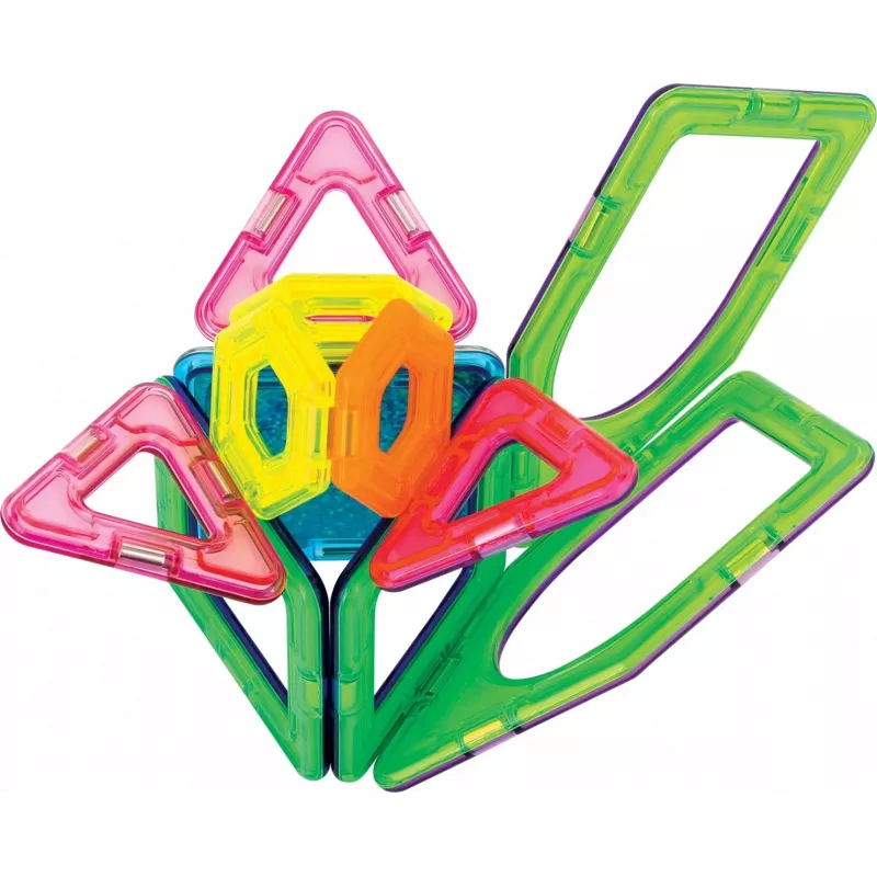 Magnētiskā konstruktoru komplekts MAGFORMERS Twinkling Garden — 27 gab., magnētiskās būvplāksnītes
