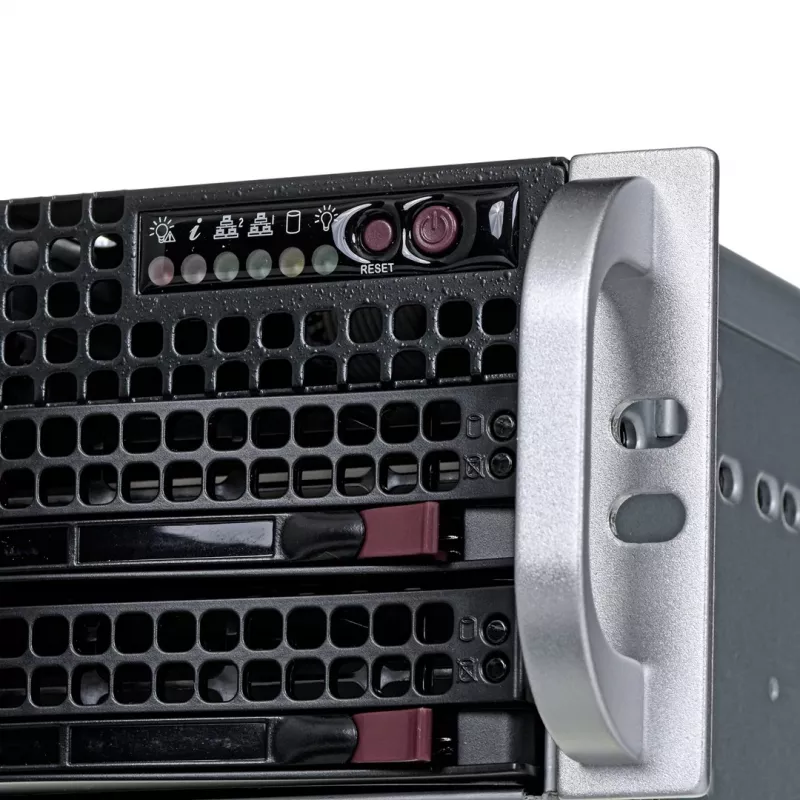 Supermicro 825TQC-R802LPB statīvu servera korpuss, melns
