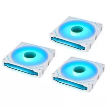 Lian Li UNI FAN SL-INF 140 ARGB Reverse Blade PWM korpusa ventilatori - balti, 3 gab. komplekts