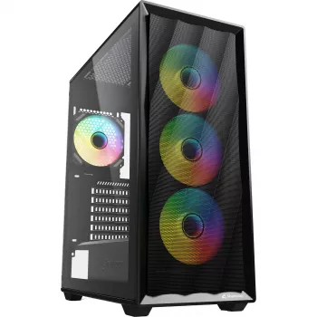 Datora korpuss Sharkoon VK4 ARGB ATX melns