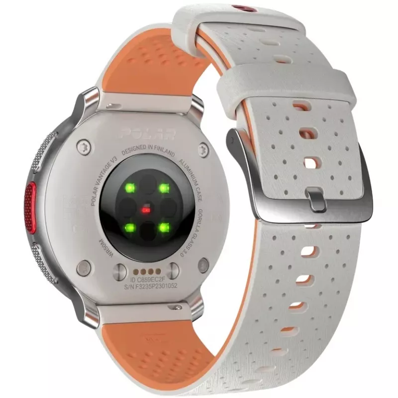 Polar Vantage V3 - Alumīnijs - Sporta pulkstenis ar siksnu - Silikons - Displejs 3,5 cm (1,39) - 32GB - Bluetooth - 57 g - Sunrise Apricot (900108893)