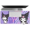 Peļu paliktnis Kids Euroswan 80x30 cm Hello Kitty Kuromi, liels taisnstūra spēļu/galda paklājiņš