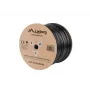 Tīkla kabelis LANBERG Cat5e U/UTP LCU5-21CU-0305-BK, 305 m, 24 AWG, PVC apvalks, melns