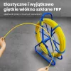 Extralink kabeļu ievilkšanas stienis Pilot 6mm 200m stikla šķiedras FRP dzeltens