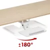 Tastatūras turētājs MACLEAN MC-156 W — regulējams zemgalda paliktnis, maks. slodze 5 kg