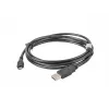 USB 2.0 kabelis LANBERG CA-USBM-10CC-0018-BK, Micro-USB B uz USB A, 1,8 m, melns