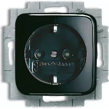 BUSCH JAEGER 2013-0-4706 - CEE 7/3 - 2P+E - melns - 250 V - 16 A - 71 mm