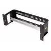 Rack rail carrier ROLINE 26.21.0267, 3 HE, dimensions 133 x 482 x 123 mm (H x B x T), Melns