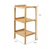 GreenBlue Bamboo Bathroom Cabinet, 370x330x780mm, 3 Shelves, GB321