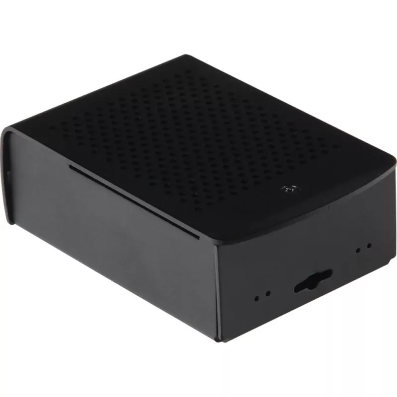 JOY-IT RPI CASE ALU06 - Korpuss Raspberry Pi 4, Alu, melns (RB-ALUCASEP4+06)