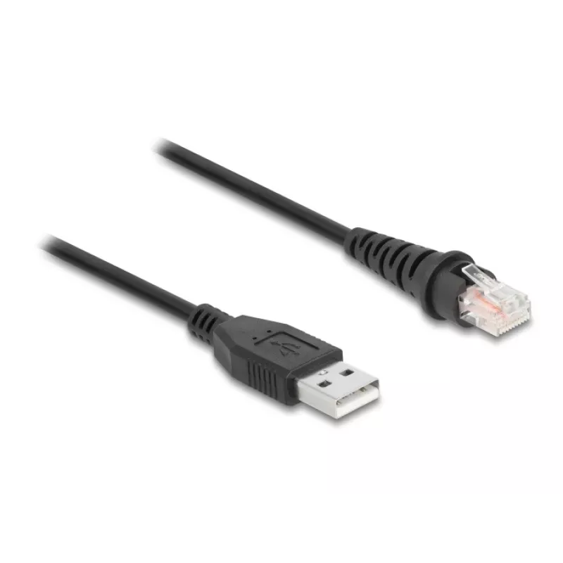 DeLOCK RJ50 uz USB 2.0 Type-A svītrkoda skenera kabelis 2 m
