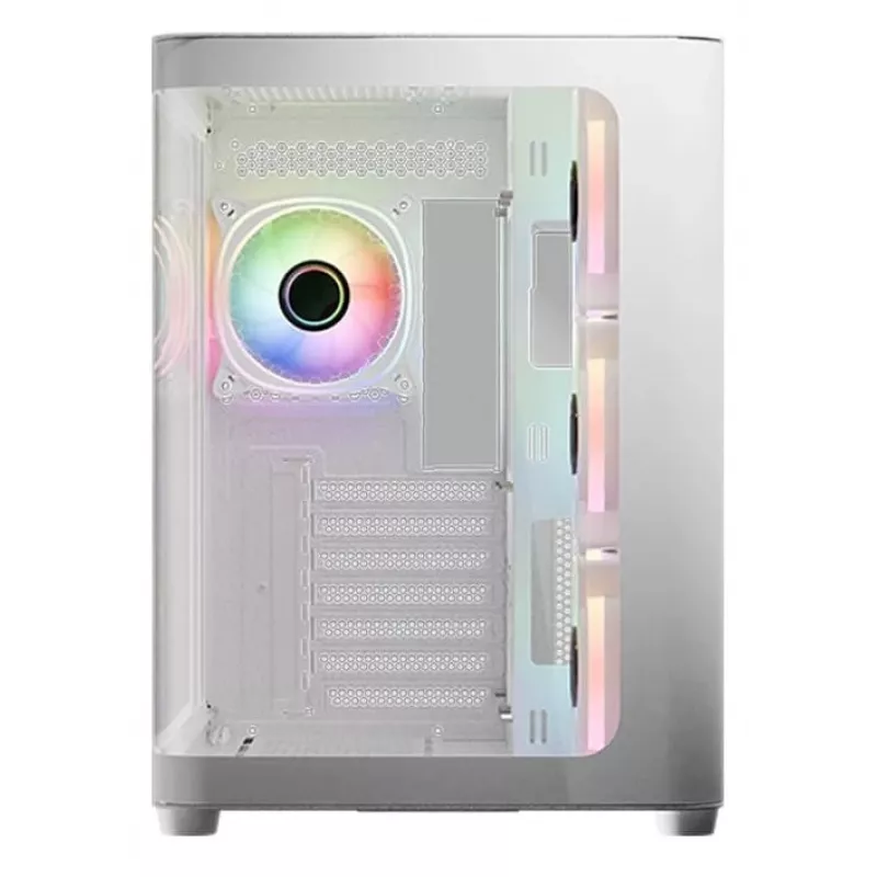 Datora korpuss Midi LC-Power Gaming 8001W Pro-Storm Light, ATX, melns