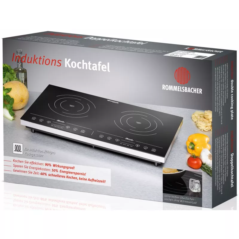 Indukcijas plīts virsma Rommelsbacher CT 3410/IN, 2 zonas, skārienvadība