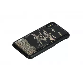 Viedtālruņa maciņš iKins iPhone XS / XS Max — Crane Melns aizsargapvalks