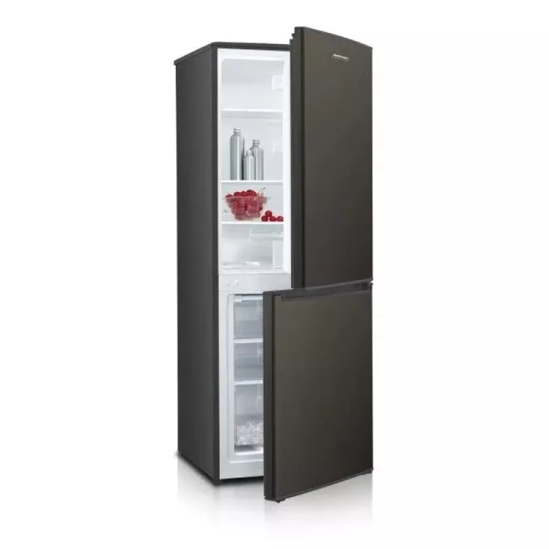 Ledusskapis-saldētava MPM MPM-215-KB-39/E — 215 L, apakšējā saldētava, tumšs inokss, maināmas durvis, LED apgaismojums