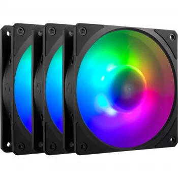 3 COOLER MASTER FANS Mobius 120P ARGB ventilatoru komplekts