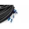 DIGITUS Vorkonfektionierte Fibre Optic Universal Breakout kabelis, Singlemode OS2, 8 šķiedras, LC/UPC - LC/UPC