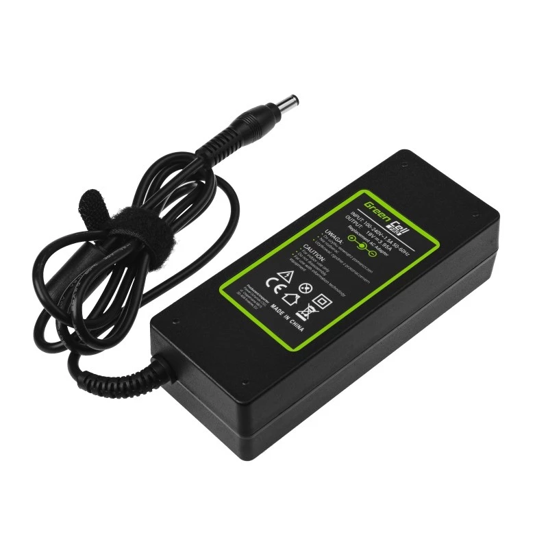 Strāvas adapteris zaļa Cell AD26AP 75W 19V maiņstrāvas-līdzstrāvas iekštelpu klēpjdatora lādētājs, melns