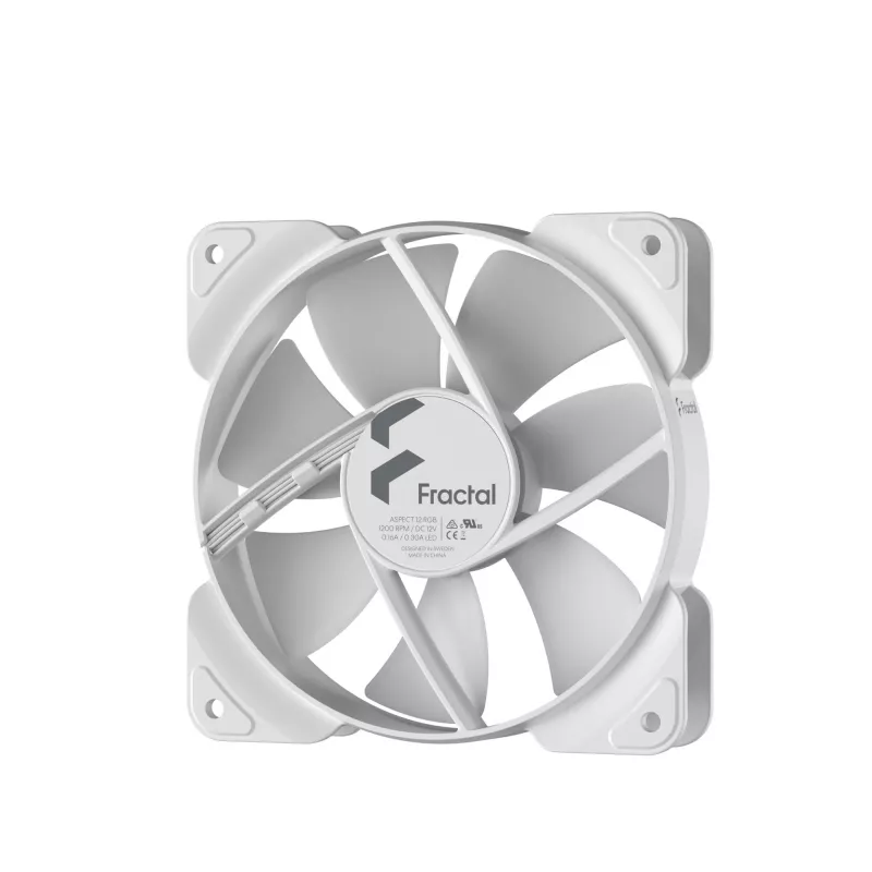 Fractal Design Aspect 12 RGB PWM 120mm korpusa ventilators - balts