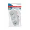 Strāvas sadalītājs ESPERANZA ELK307W — 3 ligzdu slēdzams iekštelpu adapteris, E tipa spraudnis, 220–240 V, 16 A, 3680 W, balts