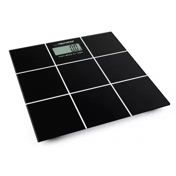 Personas svari Esperanza EBS004 - elektroniski, 180 kg, melns stikls