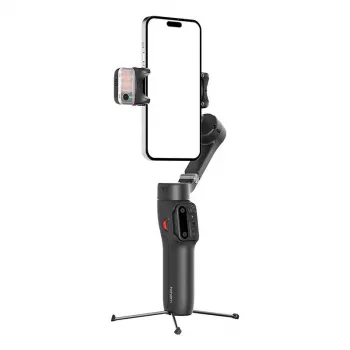 3‑asu viedtālruņa stabilizators Hohem iSteady V3 Kit — melns, viegls, 3‑asu stabilizācija