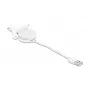DeLOCK Easy 45 moduļa USB 2.0 ievelkamais kabelis USB Type-A uz 8 Pin Lightning ligzdu balts