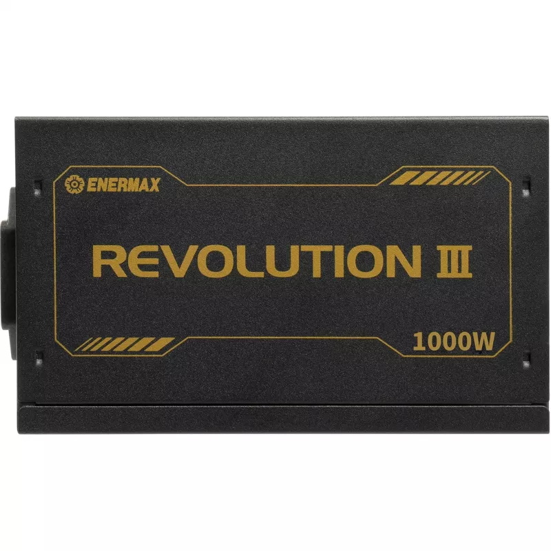 Barošanas bloks ENERMAX ERV1000G-AHG-MAC, 1000 W, 20+4 kontaktu ATX, pilnībā modulārs, 80 PLUS Gold, melns