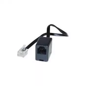 S/CONN 6m RJ11 melns caurspīdīgs kabelis TC 70226 ShiverPeaks