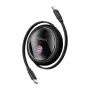 USB-C uzlādes kabelis Baseus P10364500113-Z2, 100 W, melns, USB-C uz USB-C