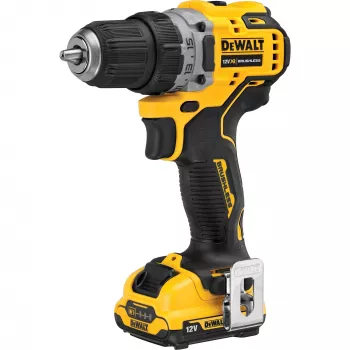 Bezvada skrūvgriezis DeWALT DCD701D2-QW, 12 V, 1500 apgr./min, 57,5 N·m, 2 x 2 Ah baterijas