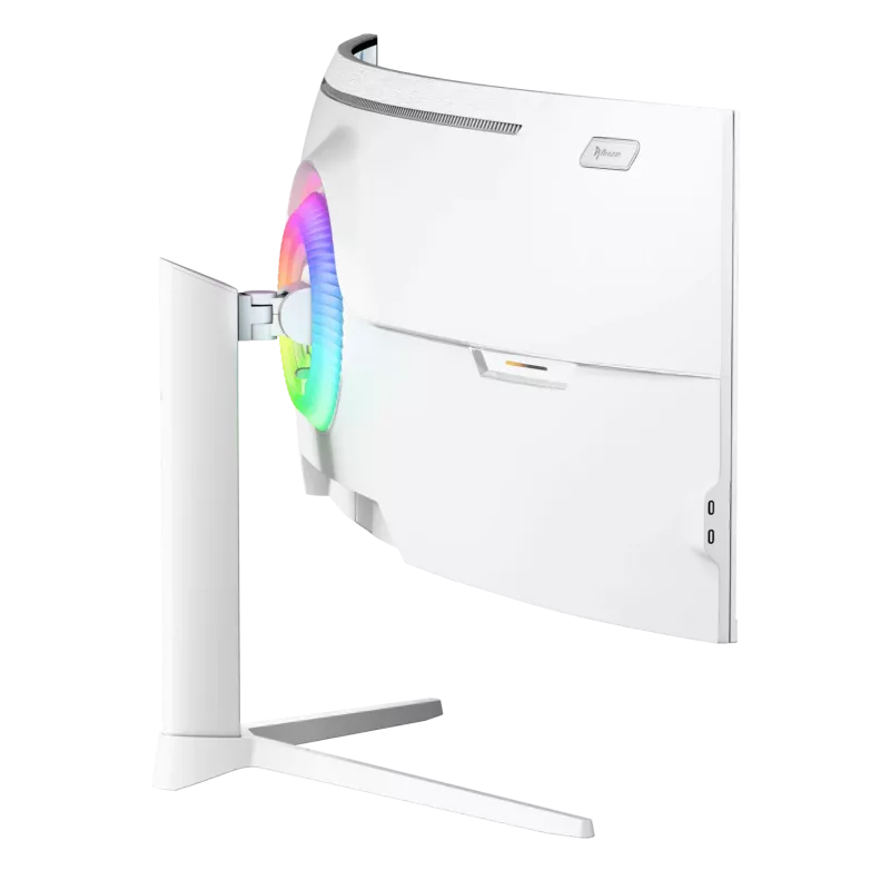 Izliekts monitors Arozzi Nova 49 collas (124.5 cm) Dual QHD 5120×1440 LED VA, 32:9, 4 ms, USB centrmezgls, skaļruņi, balts