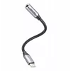 Audio adapter Vention Lightning uz 3,5 mm BMBHA, vadu Lightning uz 3,5 mm adapteris ar 0,1 m kabeli, pelēks