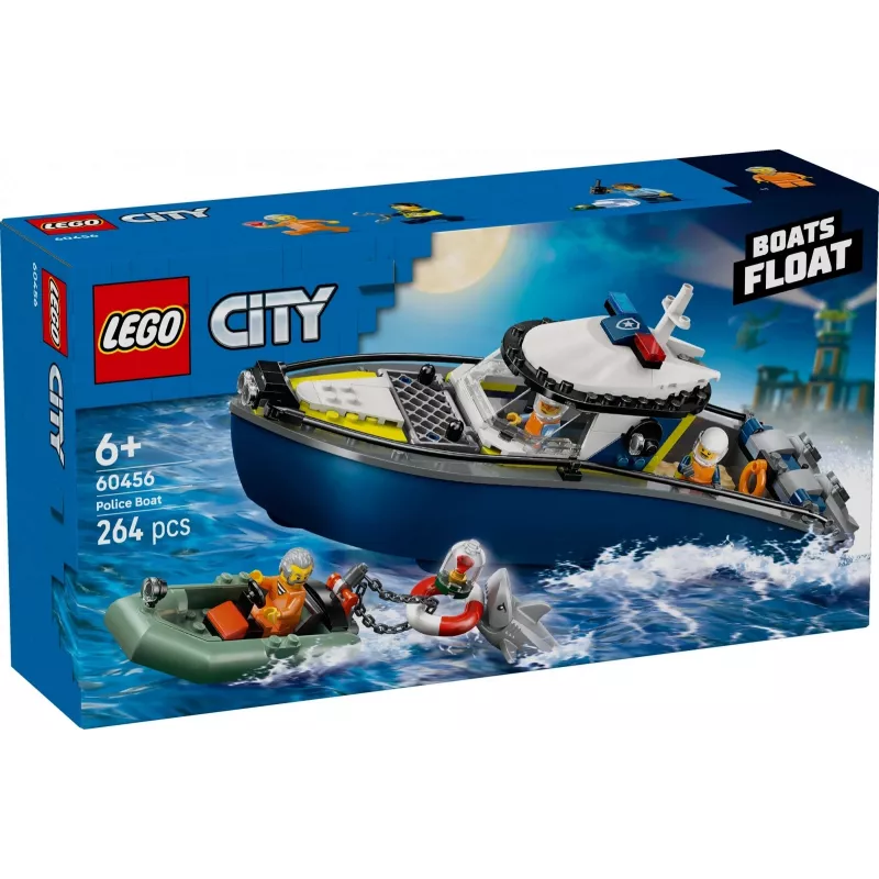 LEGO CITY 60456 Policijas laivas vajāšana