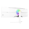 Izliekts monitors Arozzi Nova 49 collas (124.5 cm) Dual QHD 5120×1440 LED VA, 32:9, 4 ms, USB centrmezgls, skaļruņi, balts