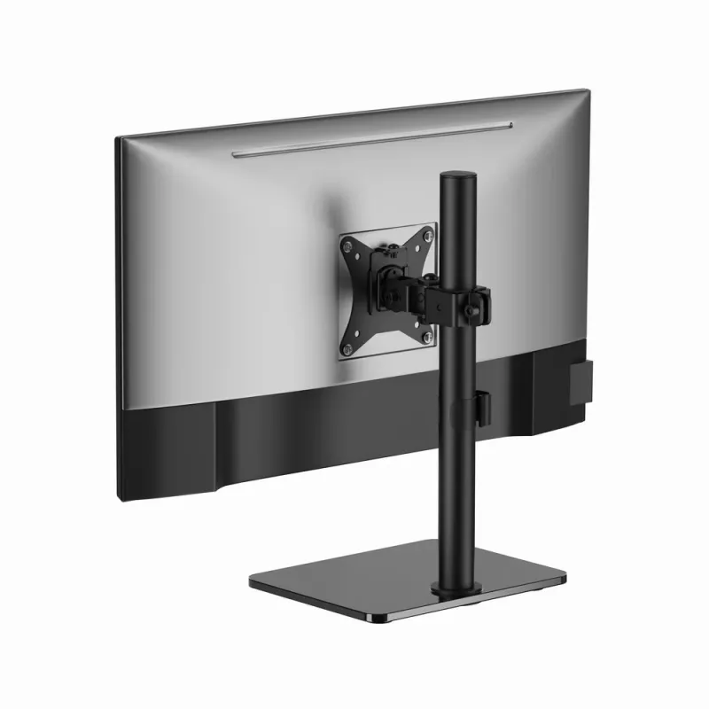 Monitora galda statīvs GEMBIRD MS-D1ST-03, pilnībā kustīgs 17–32 collu ekrāniem, tērauds, melns, VESA 75x75–100x100, 9 kg