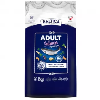 BALTICA Excellent Hypoallergenic Adult Small breeds Salmon - sausā suņu barība - 9kg