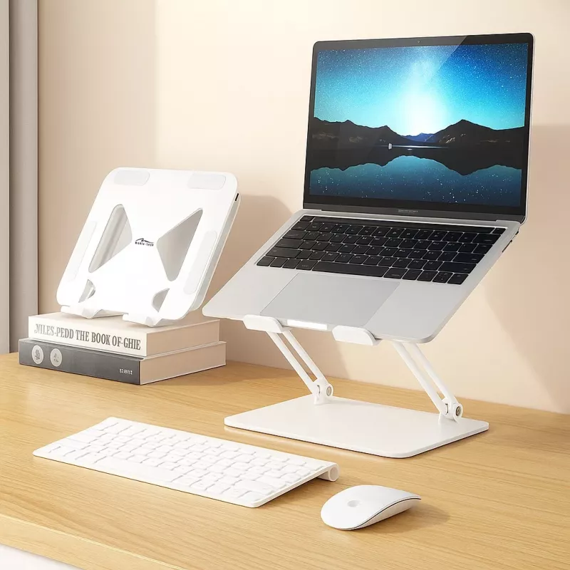 MEDIA-TECH Laptop Statīvs – Laptop Statīvs MT2661W (balts)