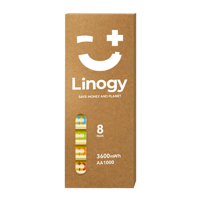 LINOGY AA Li-ion Pro akumulatoru komplekts – 8 gab.