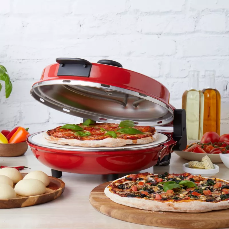 Picu automāts Petra PT5666VDE Bella Pizza 1200W ar nepiedegošu virsmu, galda picu krāsns