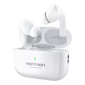 Austiņas Vention Echo Lite E11 True Wireless Stereo (TWS), Bluetooth, atvērta tipa, 10 m diapazons, USB-C, balta