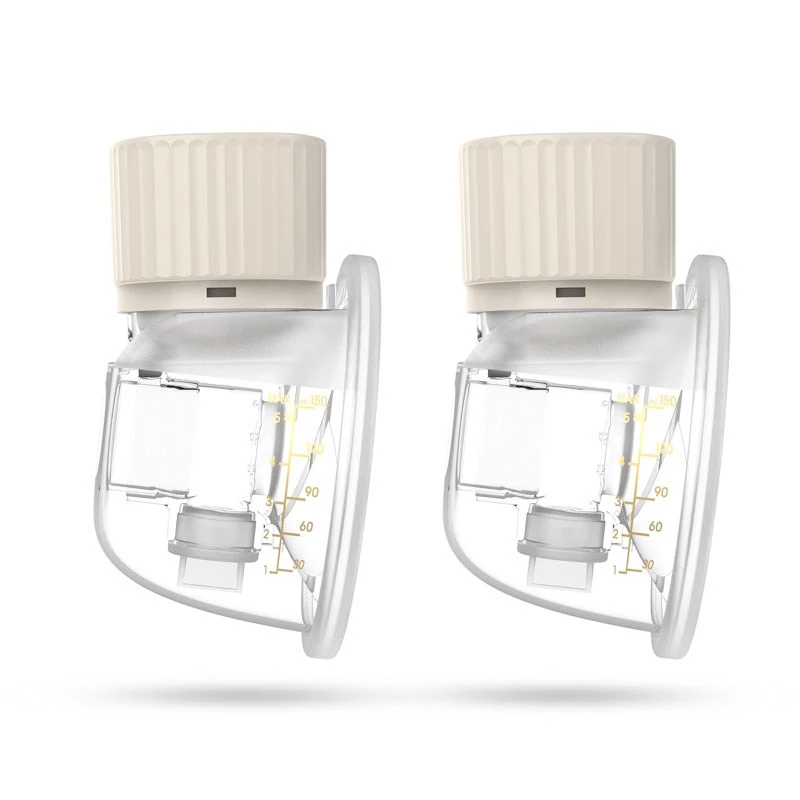 Elektriskais piena sūknis neno VENTO TWIN bezvada, uzlādējams, dubultā/divkāršā režīmā, LCD, 150 ml pudelītes, bēšs