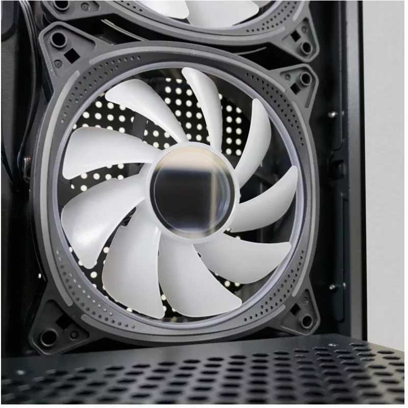 LC-Power korpuss MidiTower 715B melns USB3.2/Audio bez barošanas bloka SEAMLESS_X (LC-715B-ON)