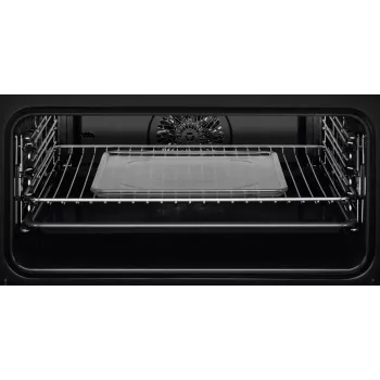 Iebūvējamā cepeškrāsns Electrolux EVL6E49X, kompakta 45 cm, metāla, melna, CombiQui