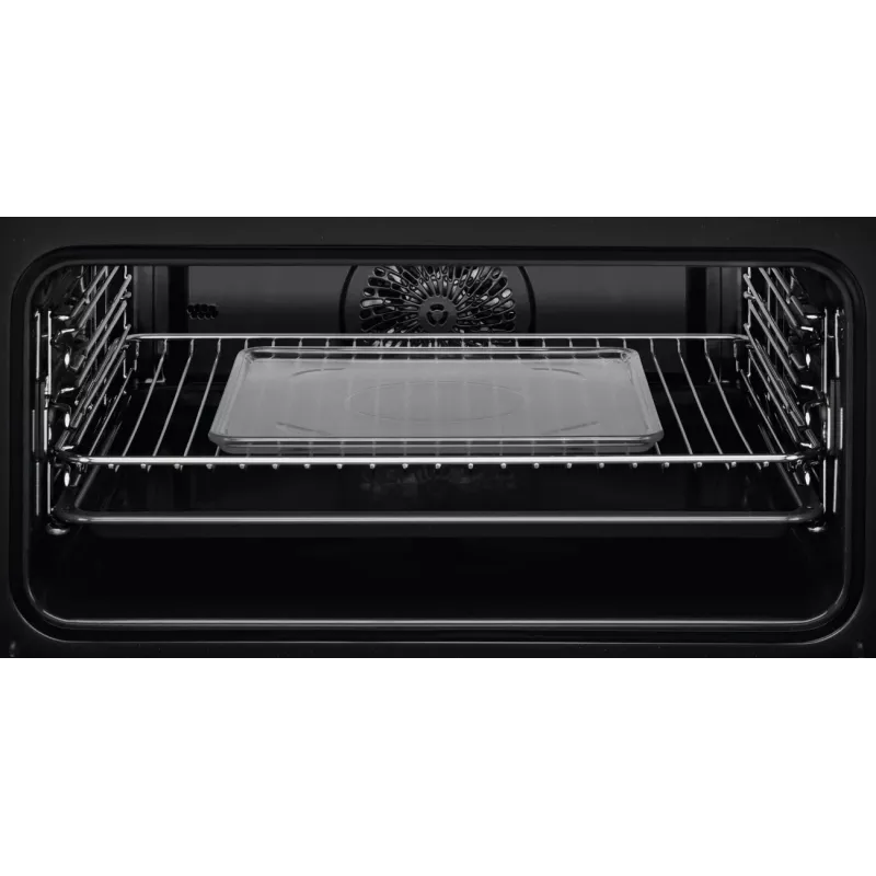 Iebūvējamā cepeškrāsns Electrolux EVL6E49X, kompakta 45 cm, metāla, melna, CombiQui
