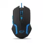 Esperanza MX205 FIGHTER - Pele - USB - Zila - Hiiri - Optiskā - 6 pogas - Melna