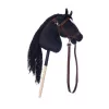 Nūja ar zirga galvu HOPPIHORSE Hobby Horse A3 melna