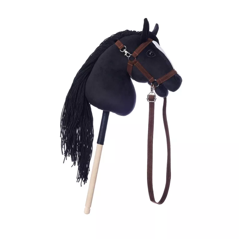 Nūja ar zirga galvu HOPPIHORSE Hobby Horse A3 melna