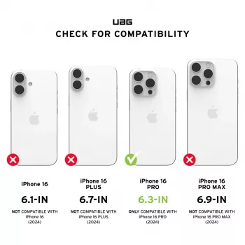 Urban Armor Gear Monarch Pro Kevlar mobilā tālruņa maciņš 16 cm (6.3) Vāciņš Melns, Zils